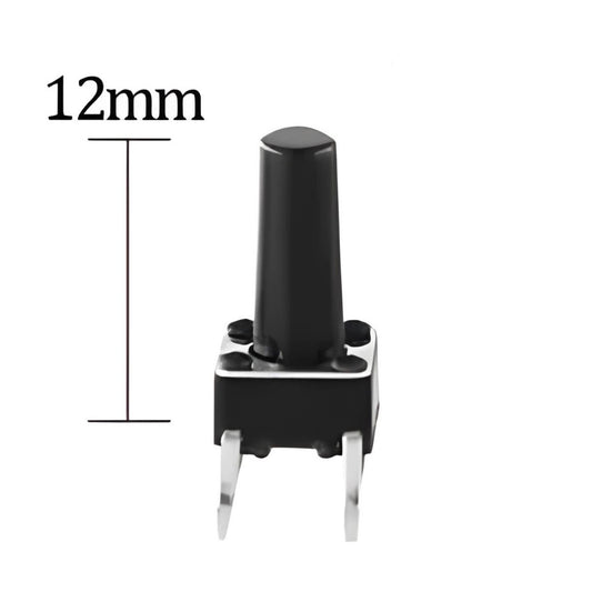 Pulsador de PCB NA de 4 pines de 6 x 6 x 12 mm-2