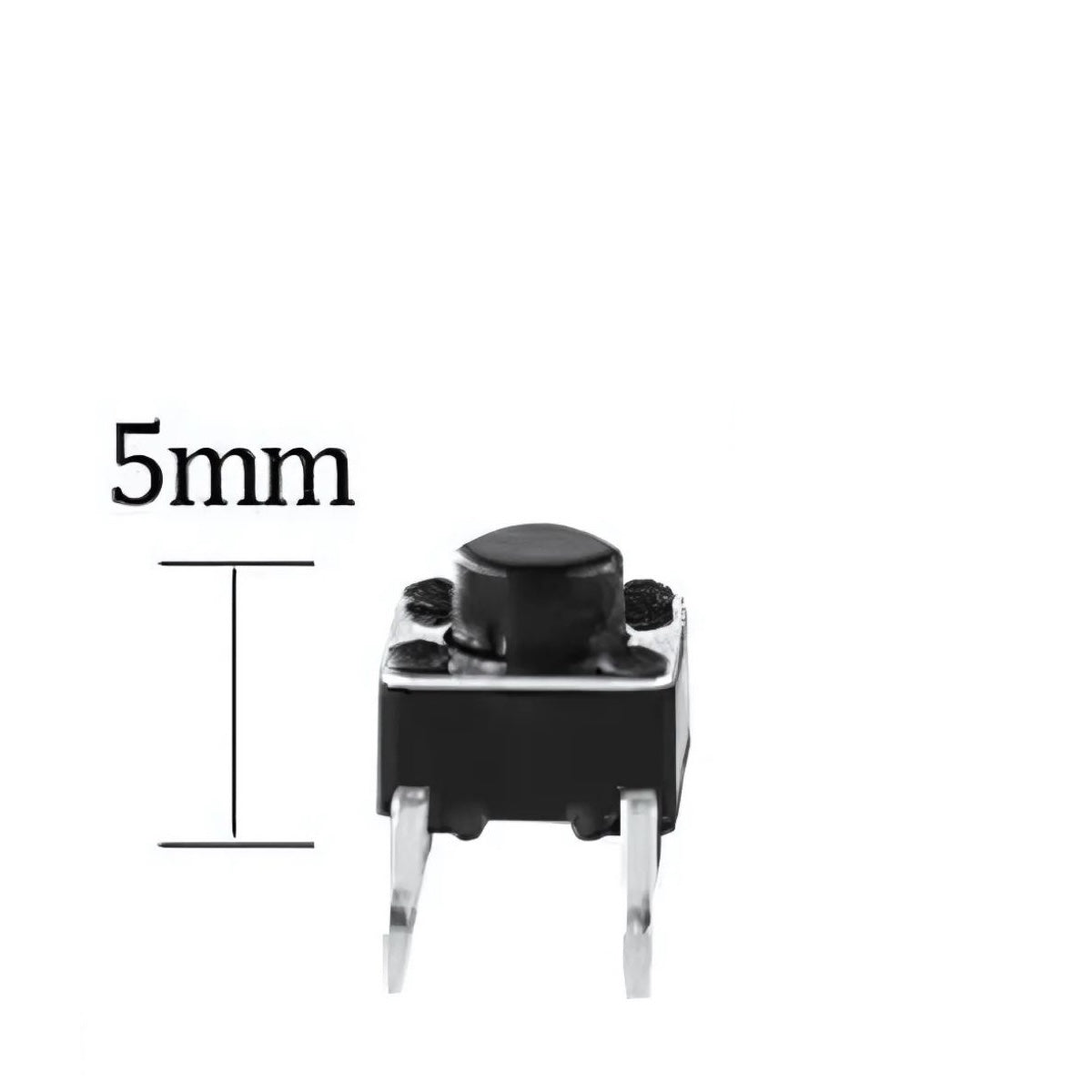 Pulsador de PCB NA de 4 pines de 6 x 6 x 5 mm-2