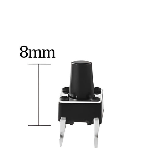 Pulsador de PCB NA de 4 pines de 6 x 6 x 8 mm-2
