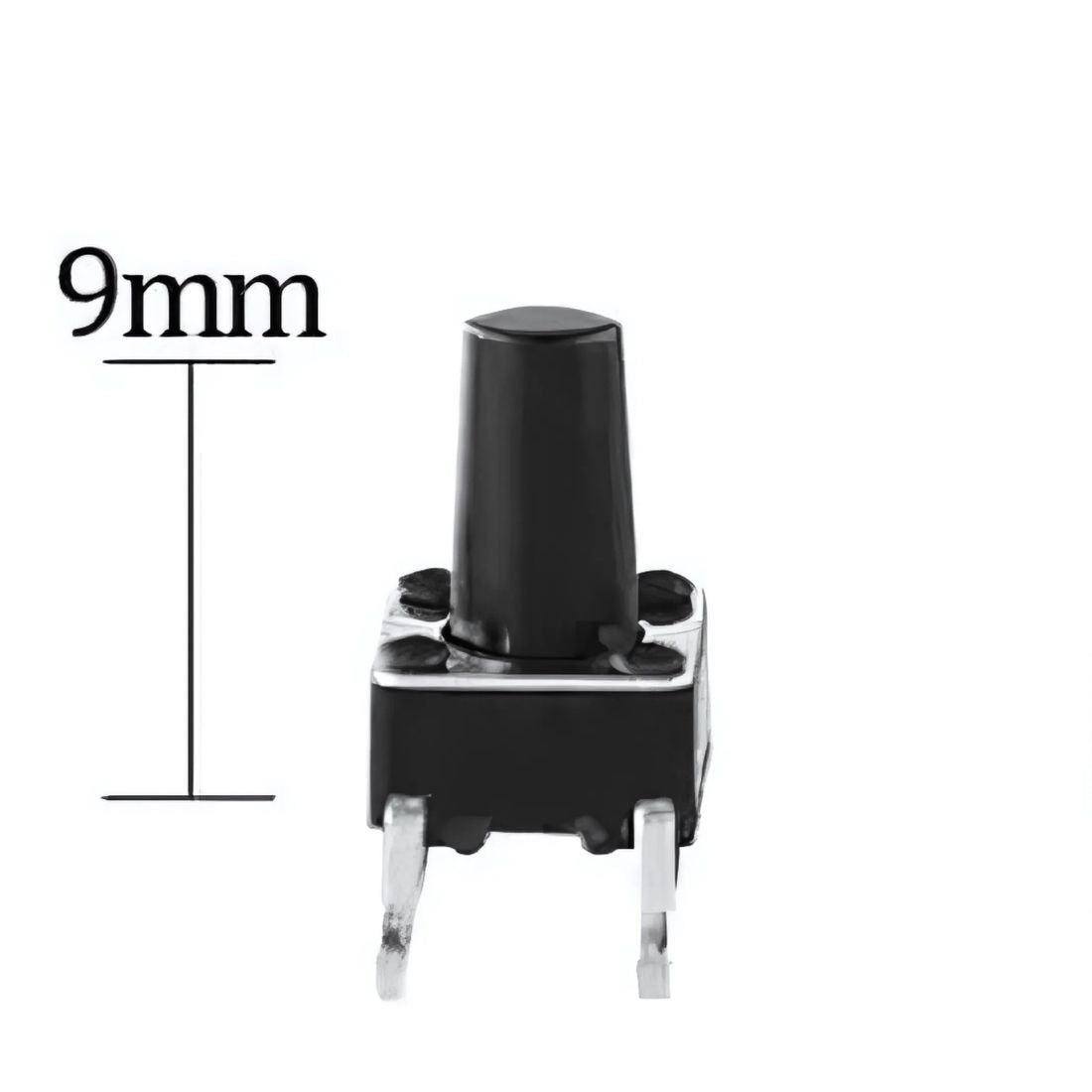 Pulsador de PCB NA de 4 pines de 6 x 6 x 9 mm-2