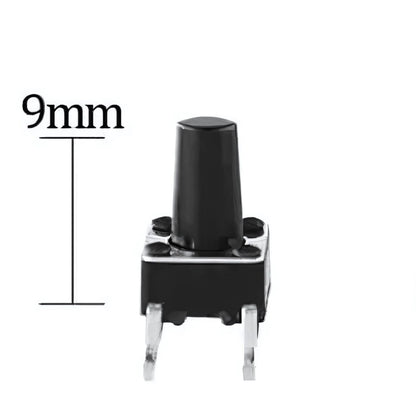 Pulsador de PCB NA de 4 pines de 6 x 6 x 9 mm-2