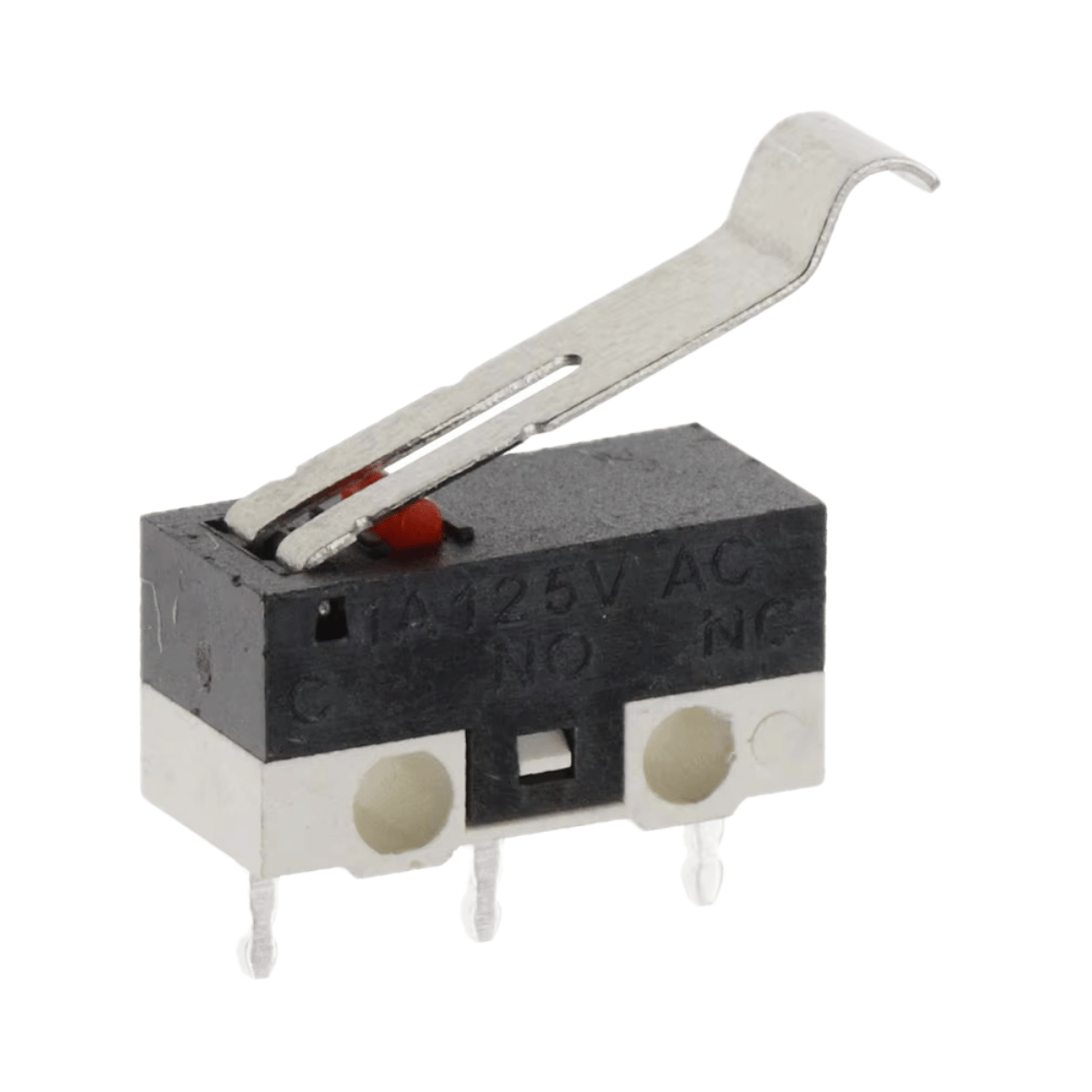 Microswitch SPDT miniatura de 1A 125V con palanca doblada