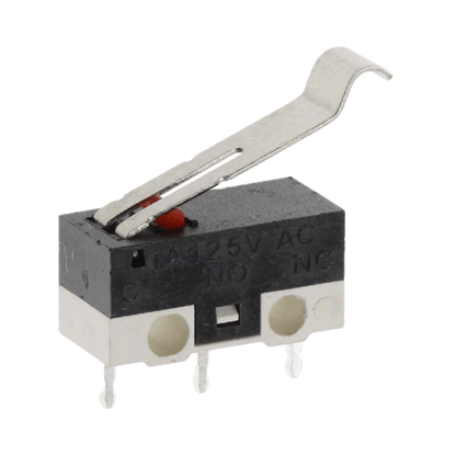 Microswitch SPDT miniatura de 1A 125V con palanca doblada