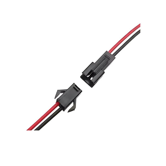 Pareja de cables 24 AWG con conector de 2 líneas - 20 cm-1