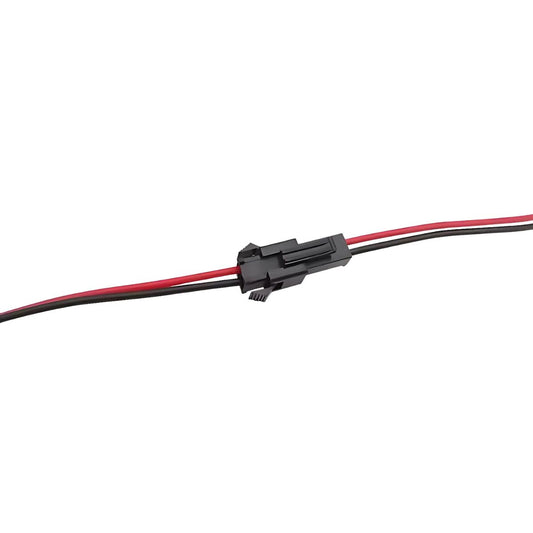 Pareja de cables 24 AWG con conector de 2 líneas - 20 cm-2