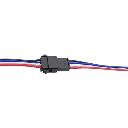 Pareja de cables 24 AWG con conector de 4 líneas - 20 cm-2