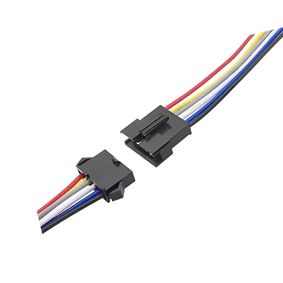 Pareja de cables 24 AWG con conector de 6 líneas - 20 cm-1