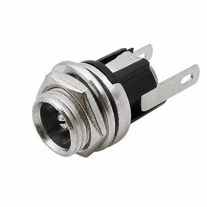 Jack DC hembra metálico para panel de 5.5mm x 2.1mm - DC-025M-1