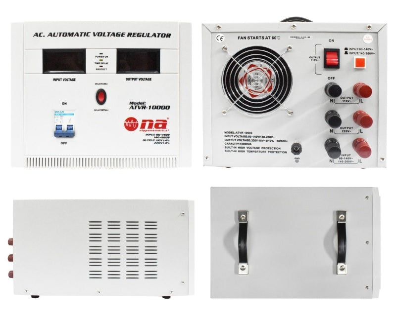 Regulador de voltaje N.A. 10,000W con conexiones tipo bornera-3