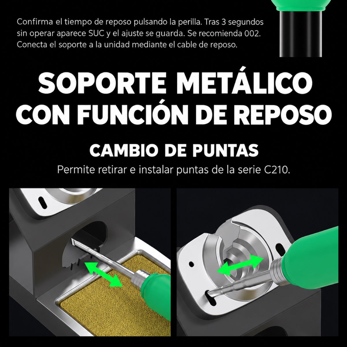 Estación de soldadura digital Mechanic T210 SE de 50W-7