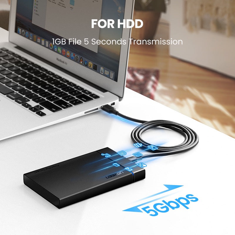 Cable USB-C a USB-A UGREEN de 18W y 5Gbps - 1.5m-6