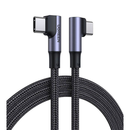 Cable USB-C trenzado a 90 grados UGREEN de 100W - 1m-1