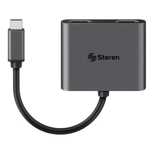 Adaptador USB C a 2 HDMI MST 4K-1