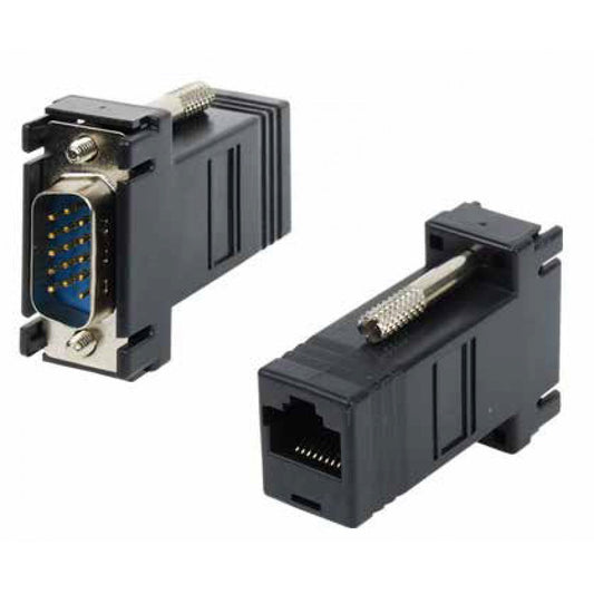 Adaptador N.A. de VGA macho a RJ45 hembra - 2 piezas-1