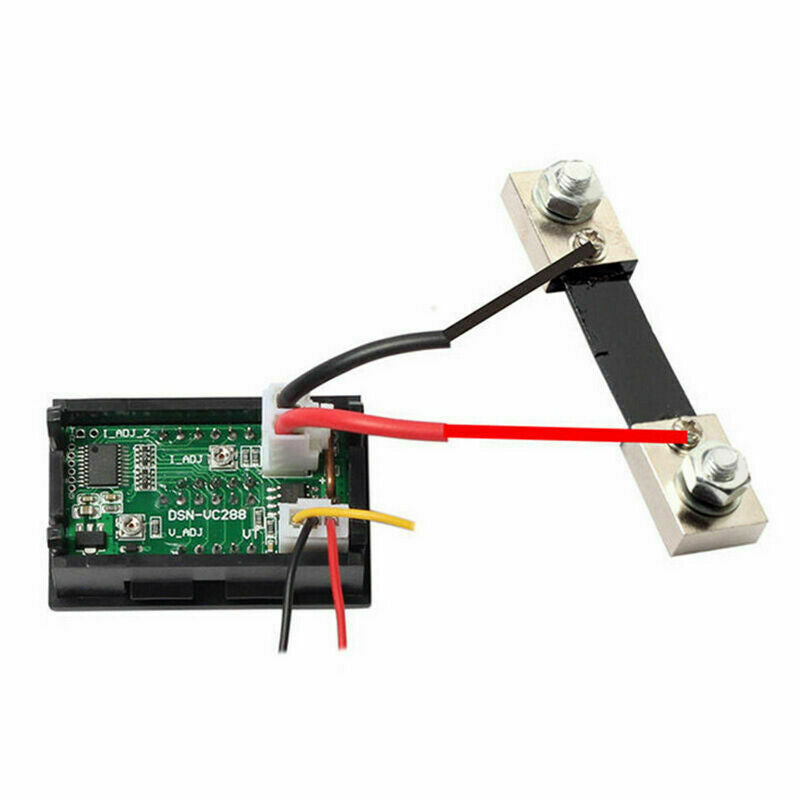 Voltímetro y amperímetro digital de 100V y 100A-6