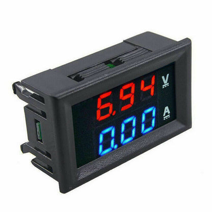 Voltímetro y amperímetro digital de 100V y 50A-1