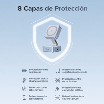 Cargador inalámbrico plegable 2 en 1 UGREEN - 25W