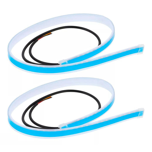 Tira led para silvín de carro - blanco y amarillo de 30 cm-1