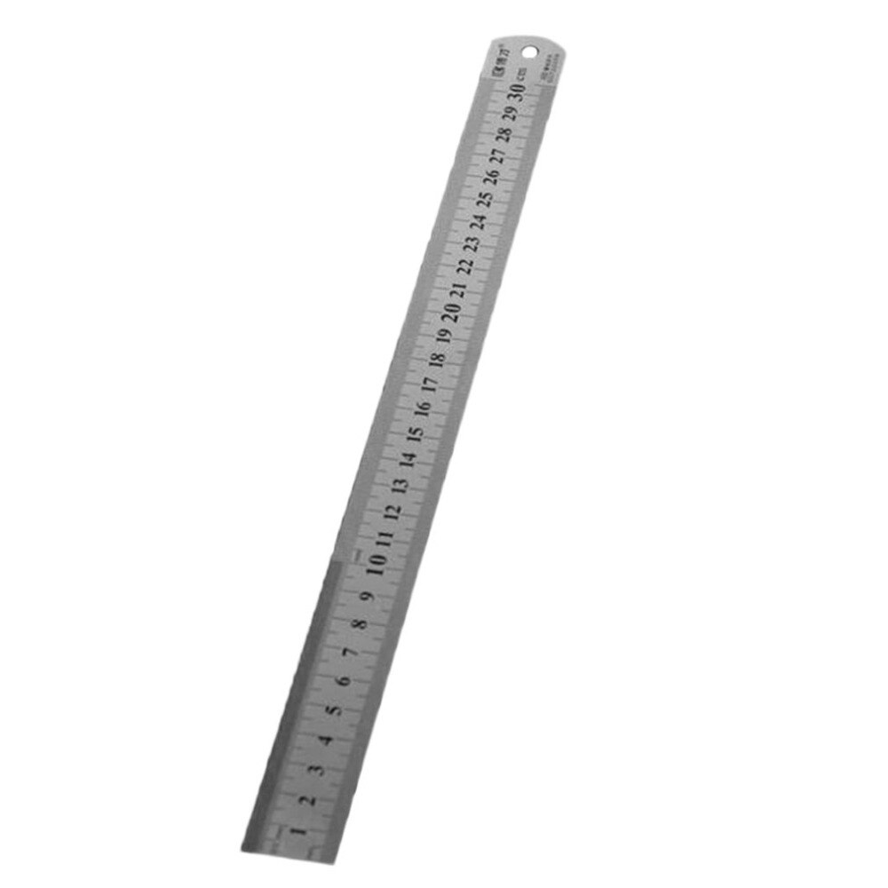 Regla de acero con tope 0 de 30 cm-1