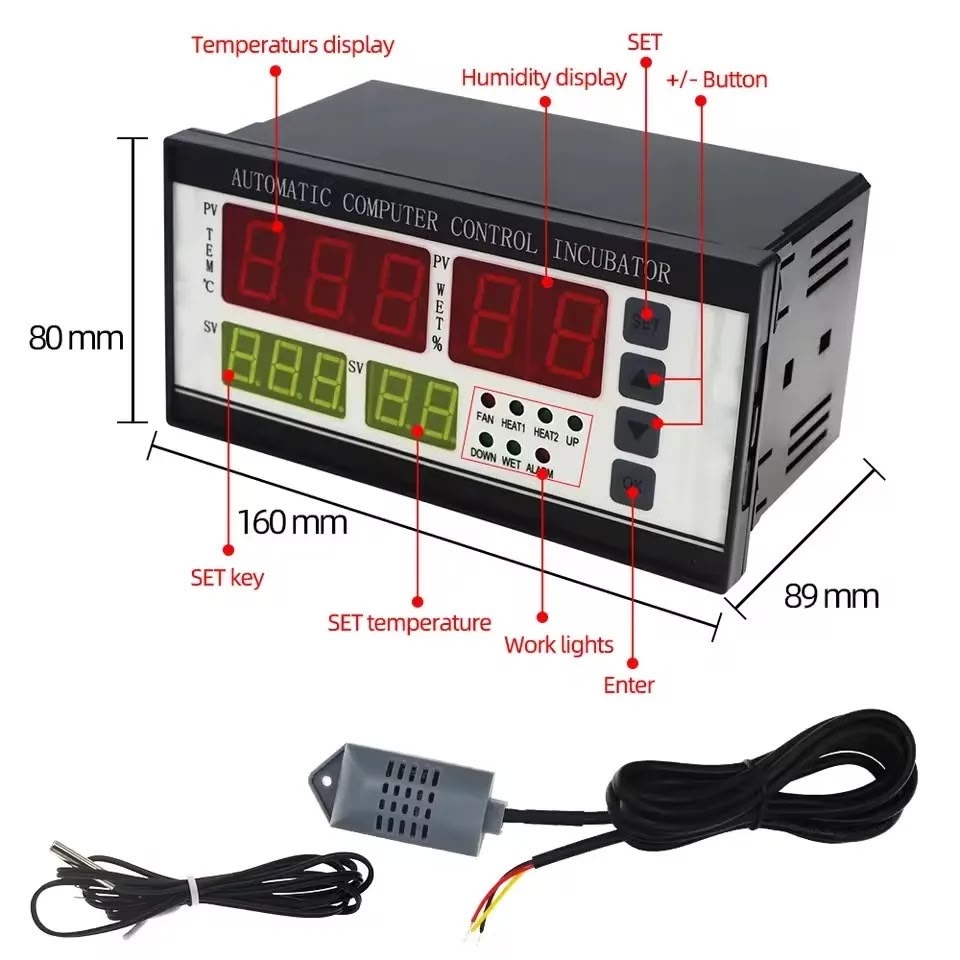 Controlador de incubadoras XM-18 de 110 a 220 VAC-3