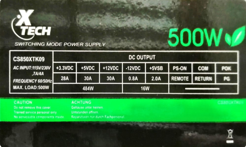 Fuente de PC XTech ATX 230W-2