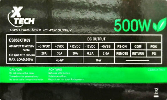 Fuente de PC XTech ATX 230W-2