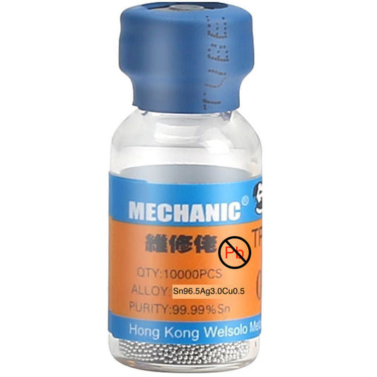 Estaño Mechanic XZW-10 sin plomo en esfera de 0.3mm 10,000 piezas-1