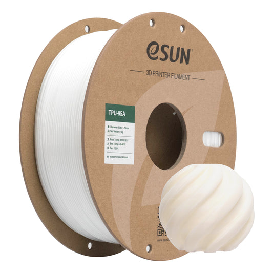 Filamento eSUN TPU-95A blanco-1