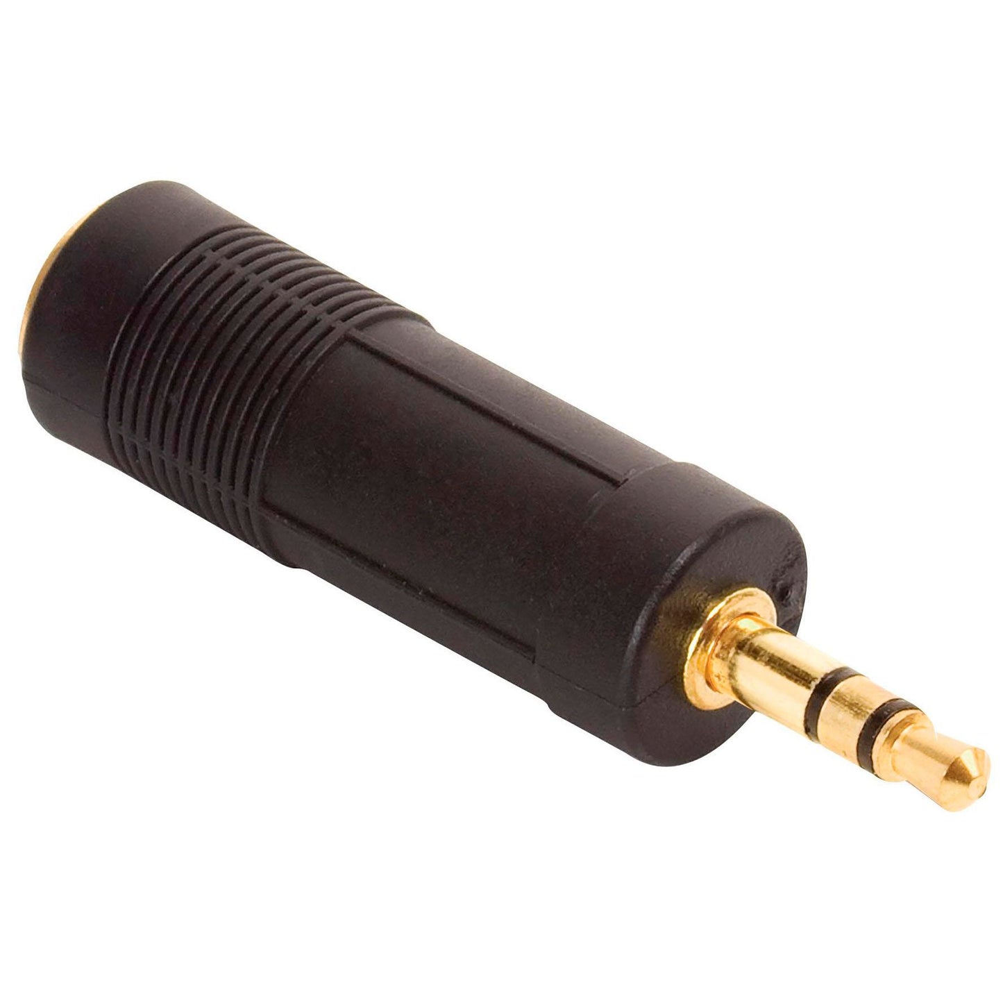 Adaptador N.A. de 3.5mm macho a 6.3 mm hembra, estéreo dorado-2
