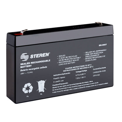 Batería recargable sellada de ácido-plomo 6V 7Ah-1
