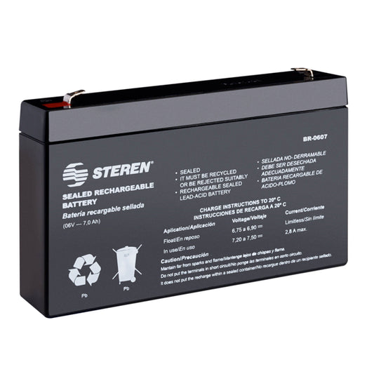 Batería recargable sellada de ácido-plomo 6V 7Ah-1