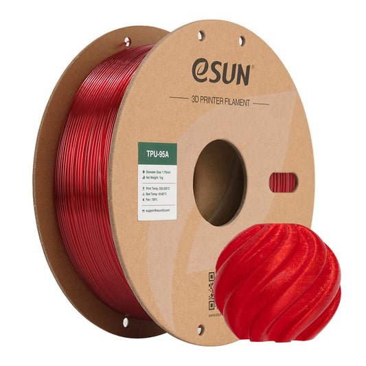 Filamento eSUN TPU-95A rojo-1