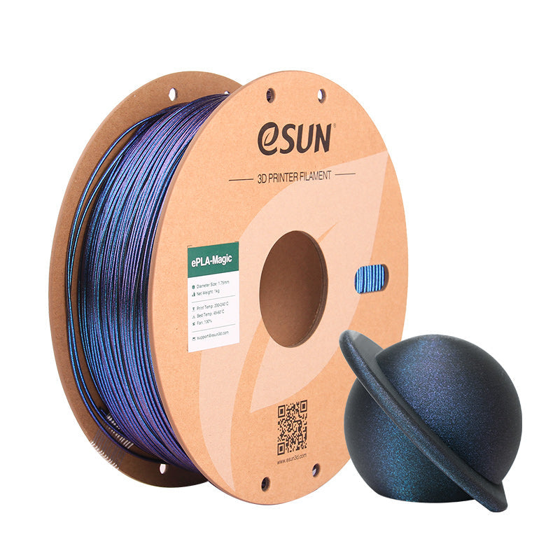 Filamento eSUN PLA-Magic azul oscuro centelleante-1