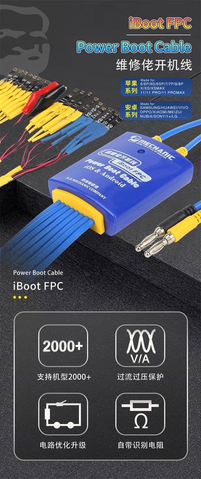 Cable de prueba de alimentación Mechanic iBoot FPC para iPhone y Android-2