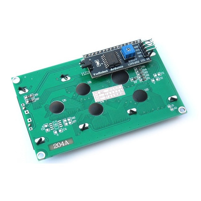 Pantalla LCD 2004, azul con I2C-2