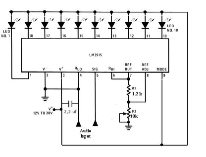 Driver de LED LM3915N-2