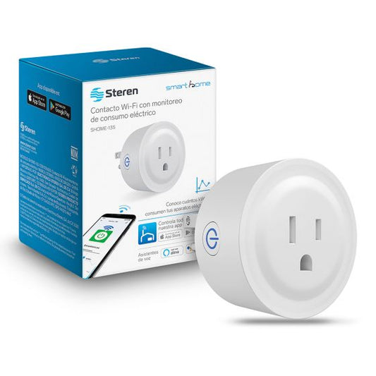 Enchufe inteligente Wi-Fi con medidor de consumo eléctrico-1