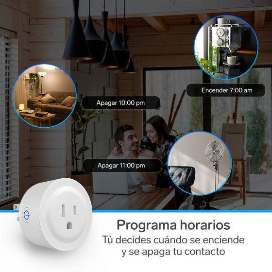Enchufe inteligente Wi-Fi con medidor de consumo eléctrico-3