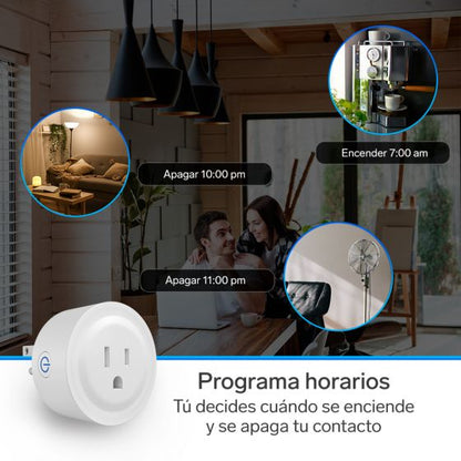 Enchufe inteligente Wi-Fi con medidor de consumo eléctrico-3
