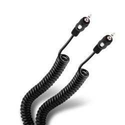 Cable de audio en espiral Steren de 3.5 mm a 3.5 mm estéreo de 2.1 m