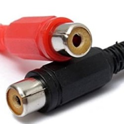 Conector N.A. RCA hembra, pareja