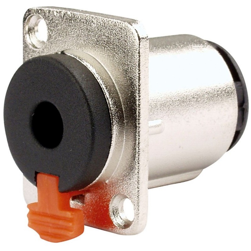 Conector de audio N.A. de 6.3 mm estéreo hembra, para empotrar