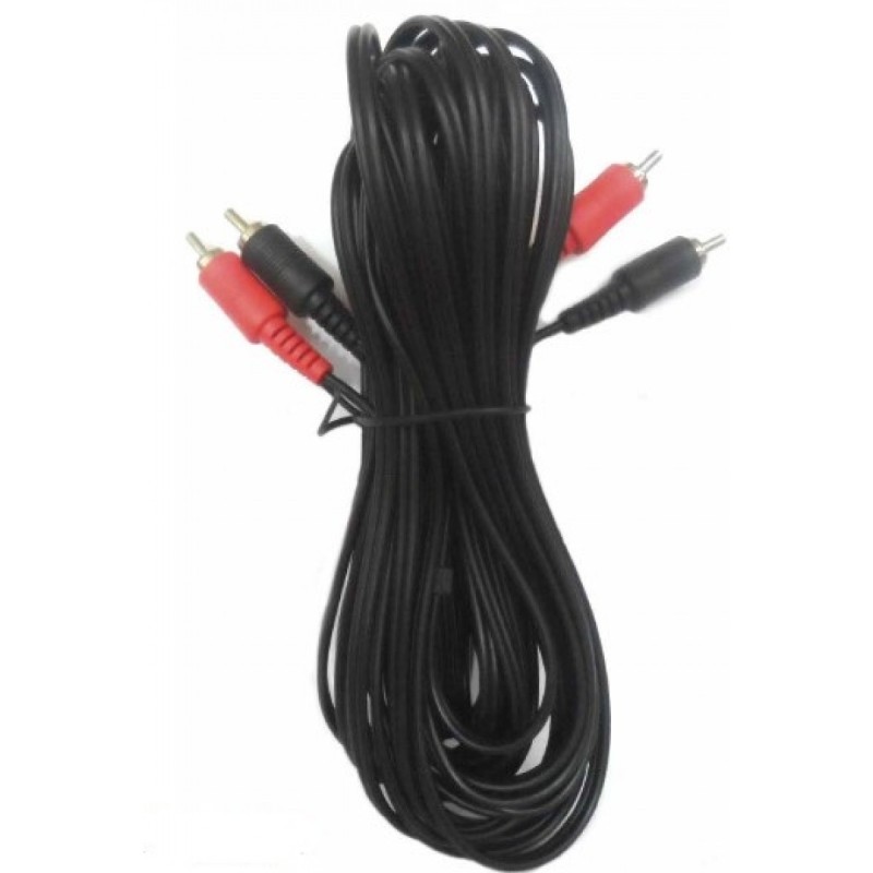 Cable N.A. de 2 RCA macho a 2 RCA macho de 7.5 m