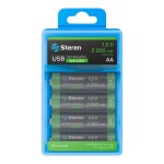 Batería recargable USB Li-ion AA de 1,460mAh - 4 unidades