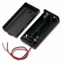 Caja para 2 baterías AA con switch