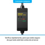 Arrancador para auto compacto, power bank y linterna LED