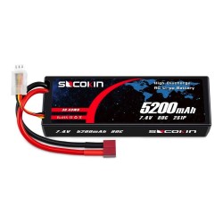 Batería LIPO Socokin de 7.4V 5,200 mAh a 80C