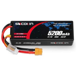 Batería LIPO Socokin de 11.1V 5,200 mAh a 60C