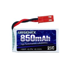 Batería LIPO Urgenex de 3.7V 850 mAh a 25C