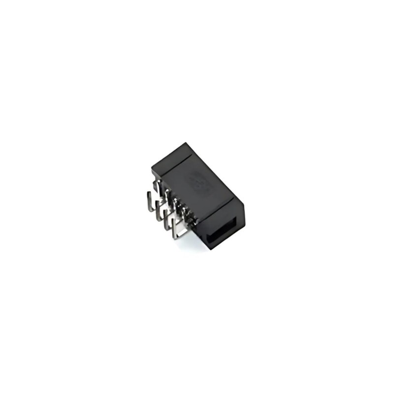 Conector DC3-8P macho curvo de 2 x 4 pines